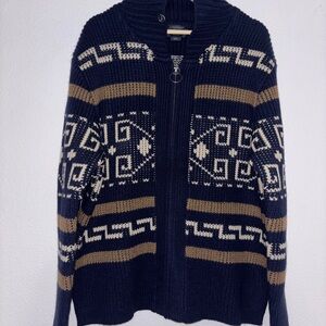 Pendleton Original Westerley Big Lebowski Sweater The Dude Cardigan Wool NWOT L